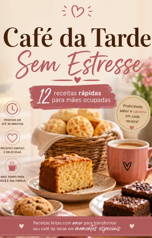Café da Tarde Sem Estresse - Capa do e-book