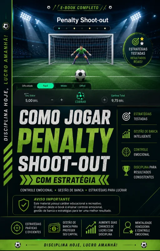 Melhores estratégias para Penalty Shoot-out - Capa do e-book